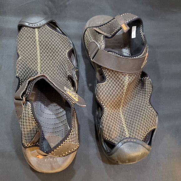 CROCS MEN SWIFTWATER LILEE MESH DECK SANDALS - Picture 7 of 16